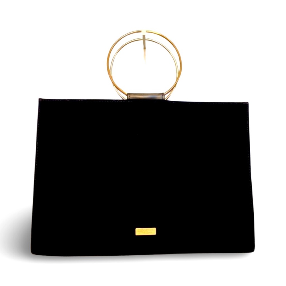 Carolina Herrera Black Bag with Gold Handles